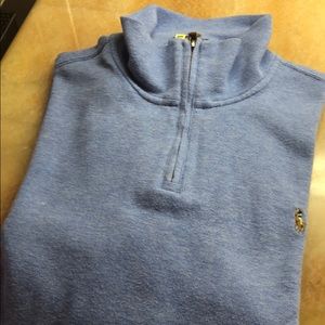 Soft blue polo sweater